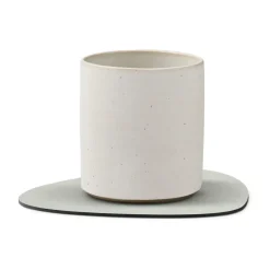 Nupo onderzetter curve, metallic (steengrijs)