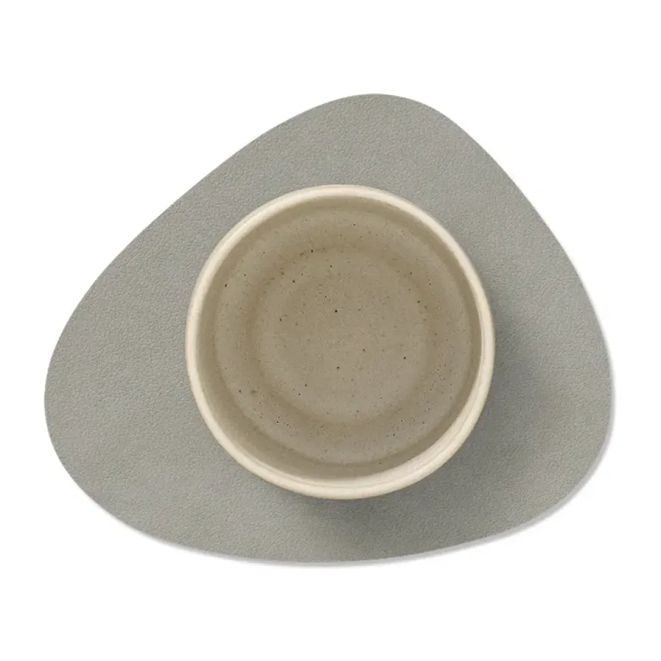 Nupo onderzetter (glazen) keerbaar curve 1 St., antraciet-lichtgrijs