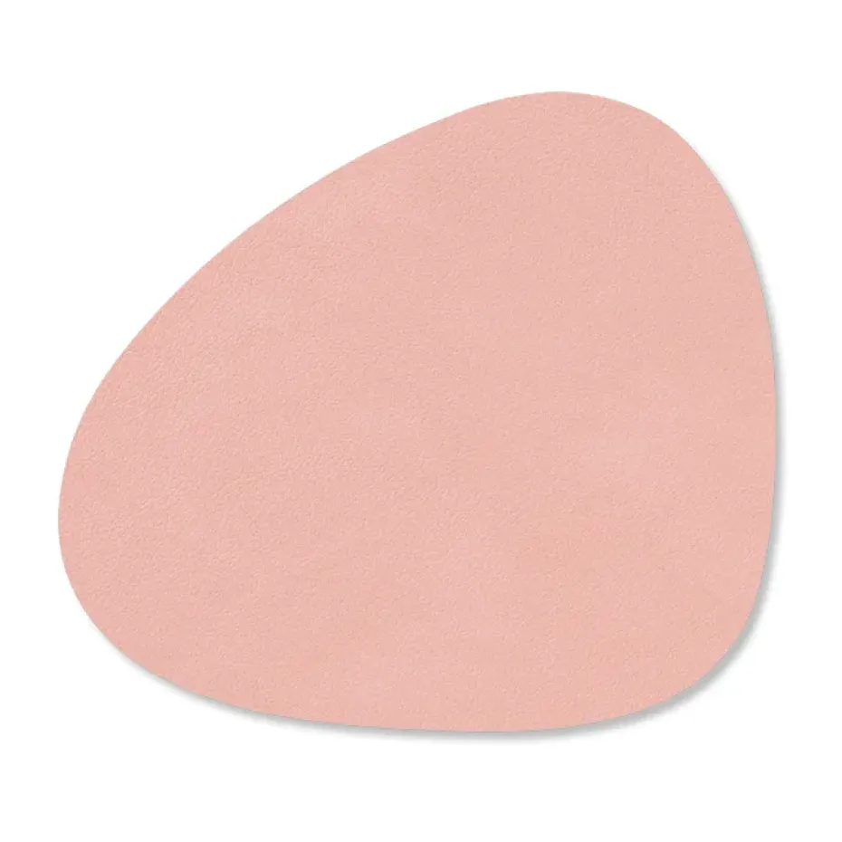 Nupo onderzetter (glazen) keerbaar curve 1 St., roze-lichtgrijs