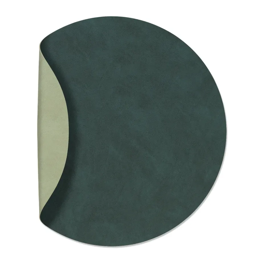 Nupo placemat circle keerbaar XL 1 St., Dark green-olive green