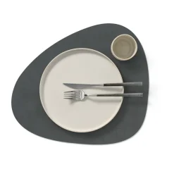 Nupo placemat curve L, antraciet