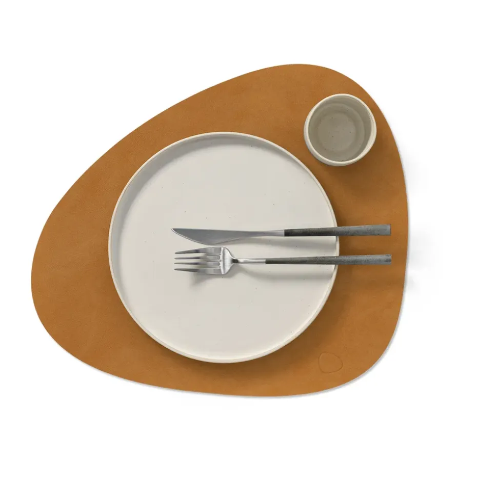 Nupo placemat curve L, Burned curry