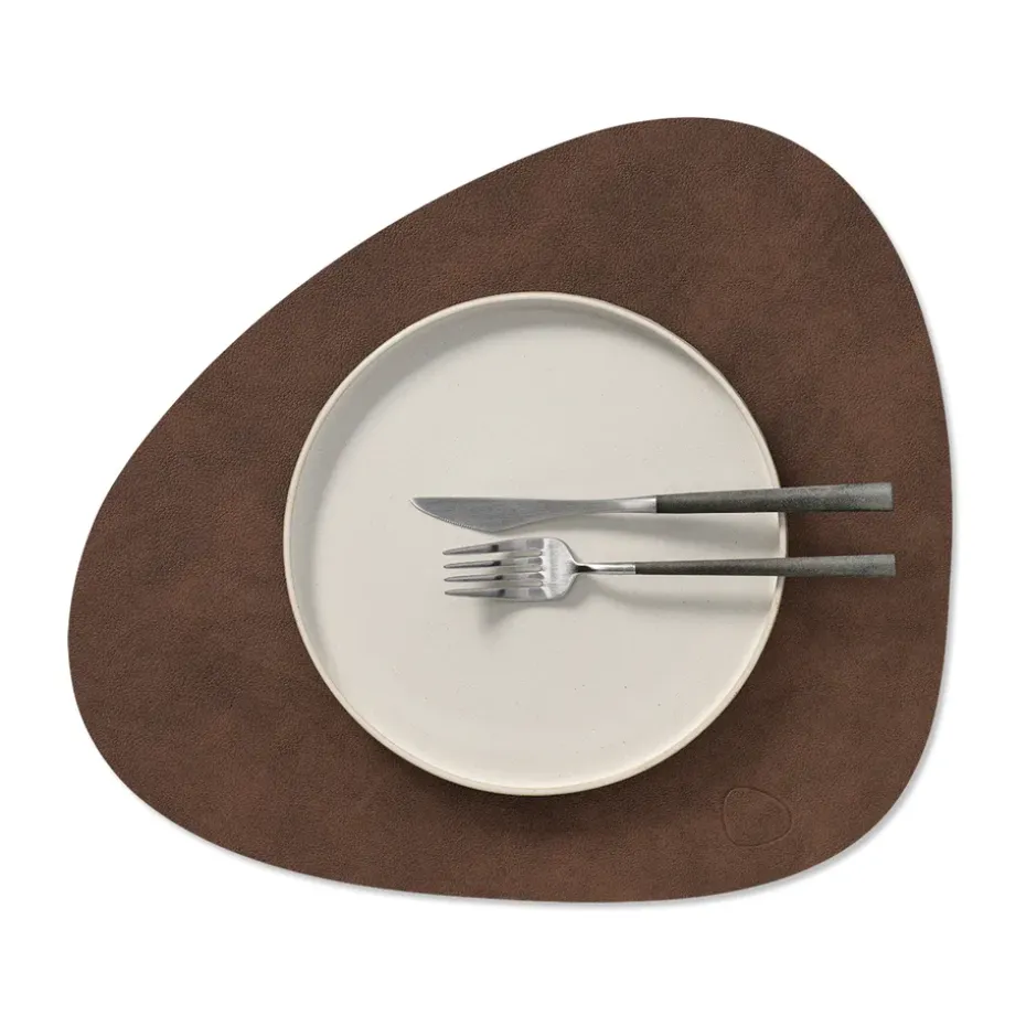 Nupo placemat curve M, Dark brown