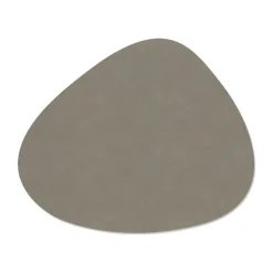 Nupo placemat keerbaar curve L 1 St., Linen-Flint grey