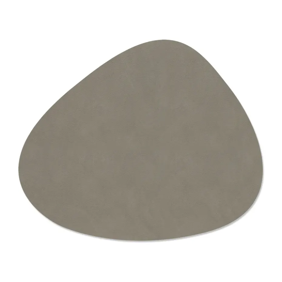 Nupo placemat keerbaar curve L 1 St., Linen-Flint grey