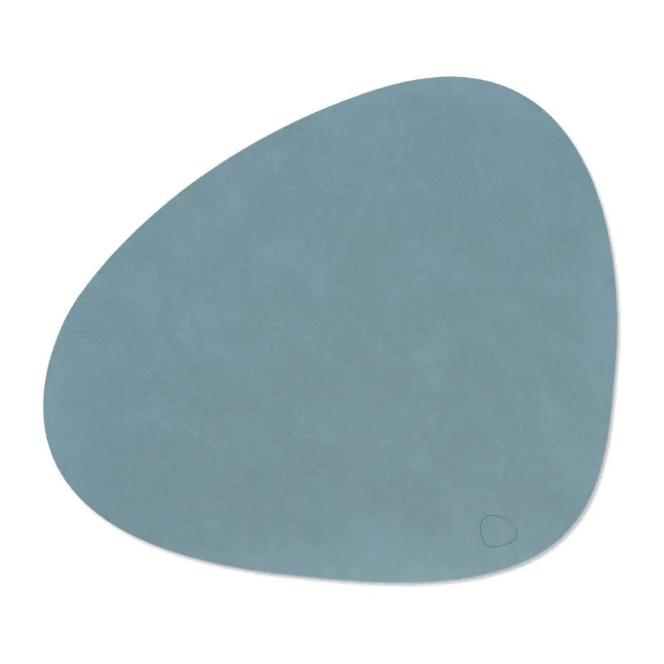 Nupo placemat keerbaar curve L 1 St., lichtblauw-lichtgrijs
