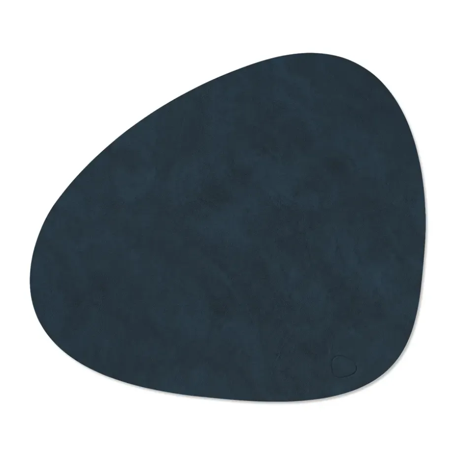 Nupo placemat keerbaar curve L 1 St., Midnight blue-petrol