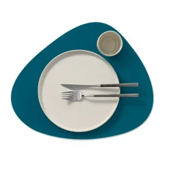 Nupo placemat keerbaar curve L 1 St., Midnight blue-petrol
