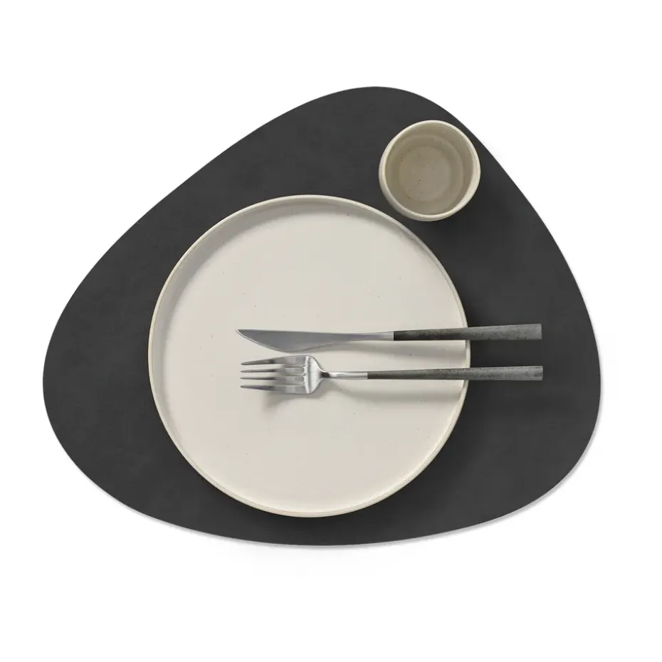 Nupo placemat keerbaar curve L 1 St., Dark blue-black