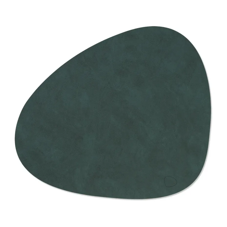 Nupo placemat keerbaar curve L 1 St., Dark green-olive green