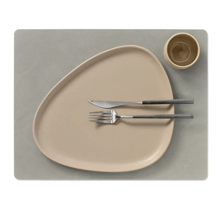 Nupo placemat square L, lichtgrijs