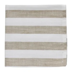 Olivia katoenen servet 40x40 cm, Off White-Linen