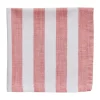 Olivia katoenen servet 40x40 cm, Off White-Dark Coral