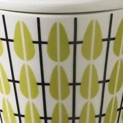Olivia suikerpot, wit-limoen