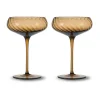 Opacity champagnecoupe 30 cl 2-pack, Bruin