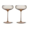 Opacity champagnecoupe 30 cl 2-pack, Perzik