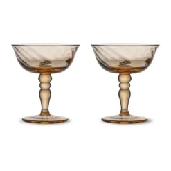 Opacity Italiaanse champagnecoupe 15 cl 2-pack, Perzik