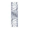 Ormbunkar tafelloper 35x120 cm, Blauw-wit