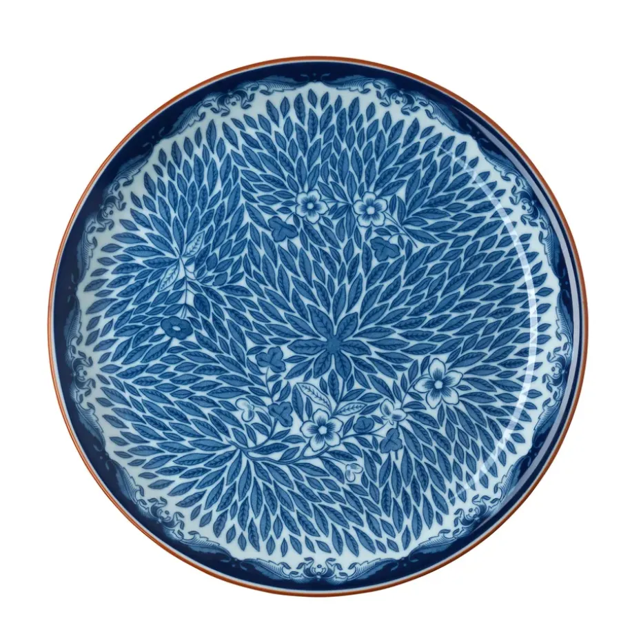 Ostindia Floris beker 40 cl en bord Ø20 cm, Blauwn