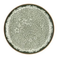 Ostindia Floris bord Ø20 cm, Groen