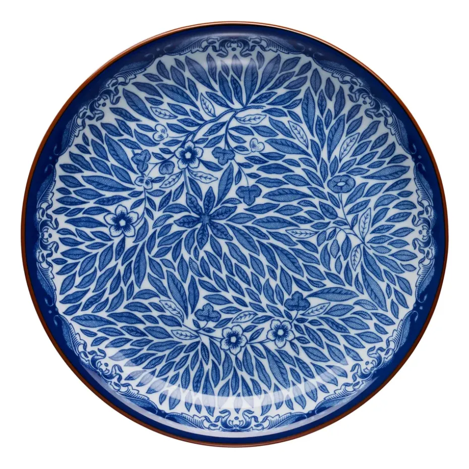 Ostindia Floris bordje Ø16 cm, Blauw
