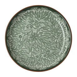 Ostindia Floris bordje Ø16 cm, Groen