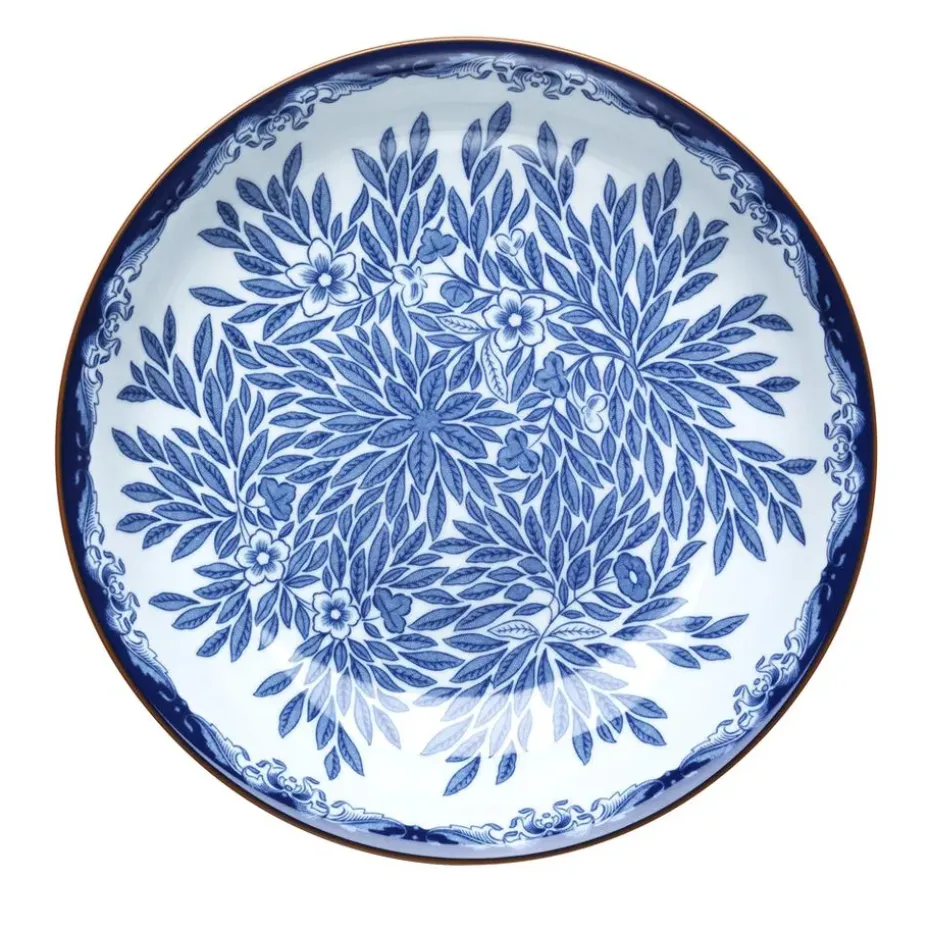 Ostindia Floris diep bord Ø22 cm, Blauw
