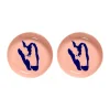 Ottolenghi Feast diep bord Ø22 cm 2-pack, Pink-pepper blue