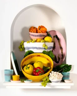 Ottolenghi Feast diep bord Ø22 cm 2-pack, Pink-pepper blue
