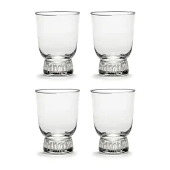 Ottolenghi Feast drinkglazen 33 cl 4-pack, Stripes sandblasted
