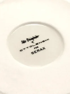 Ottolenghi Feast saladeschaal Ø27,5 cm, White stripes-red