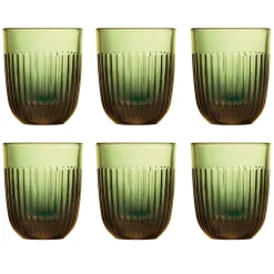 Ouessant waterglas 29 cl 6-pack, Olivengroen