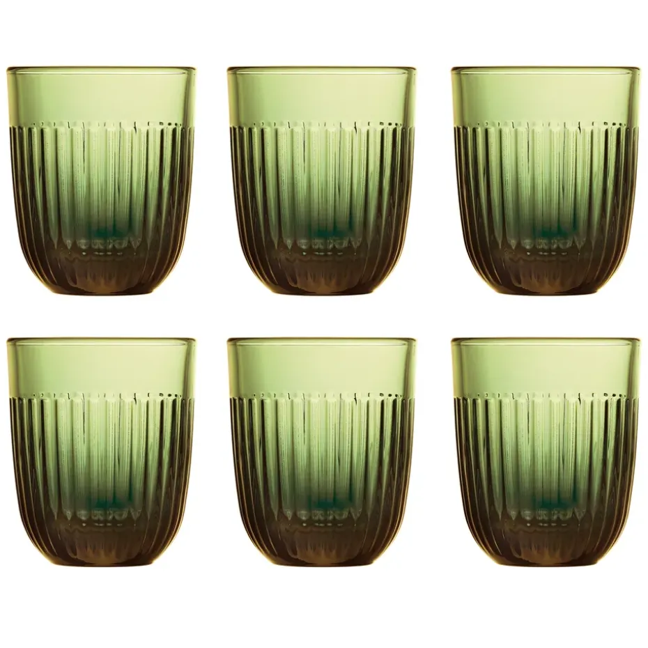 Ouessant waterglas 29 cl 6-pack, Olivengroen