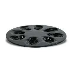 Oyster bord Ø27 cm, Grijs