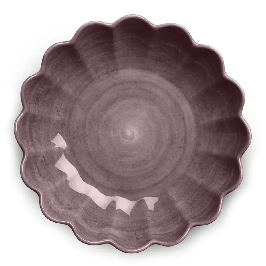 Oyster schaal Ø31 cm, Donkerpaars