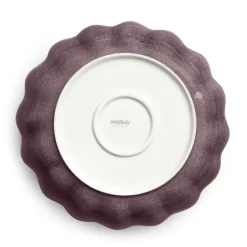 Oyster schaal Ø24 cm, Donkerpaars