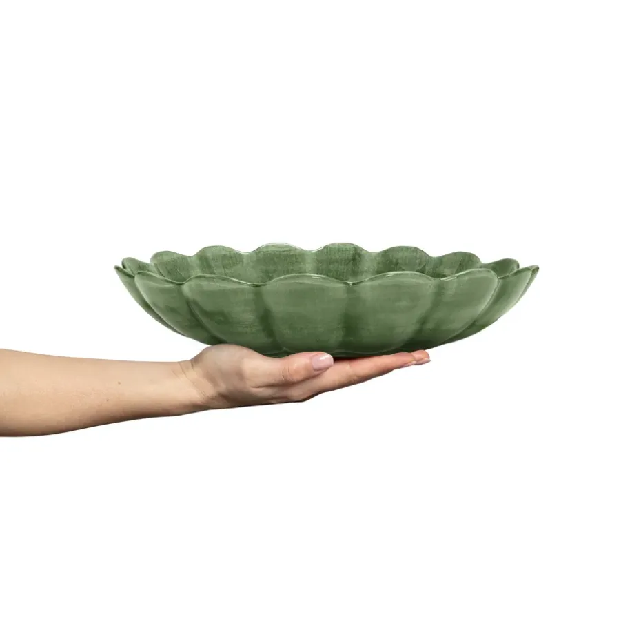 Oyster schaal Ø31 cm, Forest green