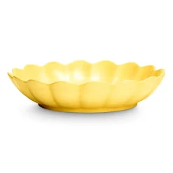 Oyster schaal Ø31 cm, Geel