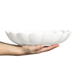 Oyster schaal Ø31 cm, wit