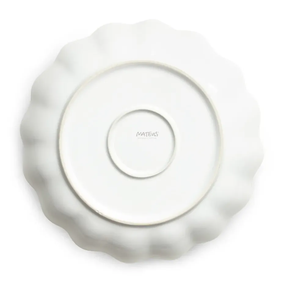 Oyster schaal Ø24 cm, wit