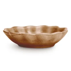 Oyster schaal 16x18 cm, Cinnamon