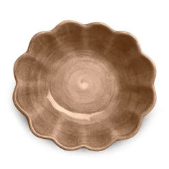 Oyster schaal 16x18 cm, Cinnamon