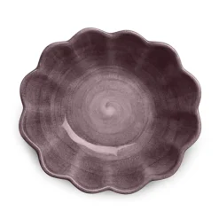 Oyster schaal 16x18 cm, Donkerpaars