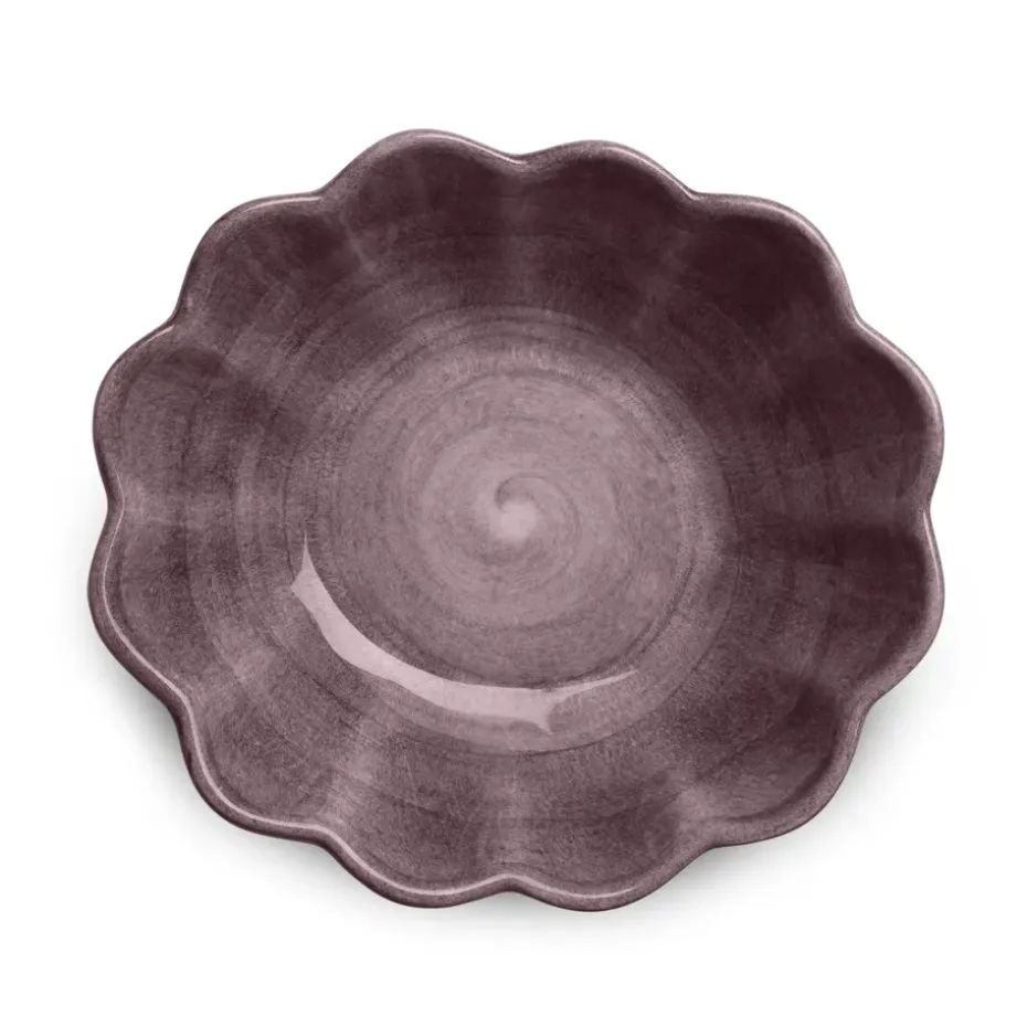 Oyster schaal 16x18 cm, Donkerpaars