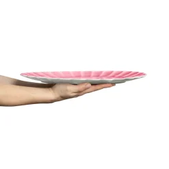 Oyster schotel 30x35 cm, Roze