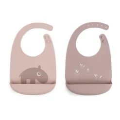 Ozzo slabbetje 2-pack, Poeder