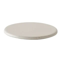 Palermo glazen onderzetter Ø11 cm, Offwhite