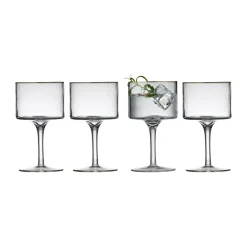 Palermo Gold gin & tonicglas 32 cl 4-pack, Transparant-goud