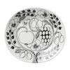Paratiisi bord ovaal 25 cm, Zwart