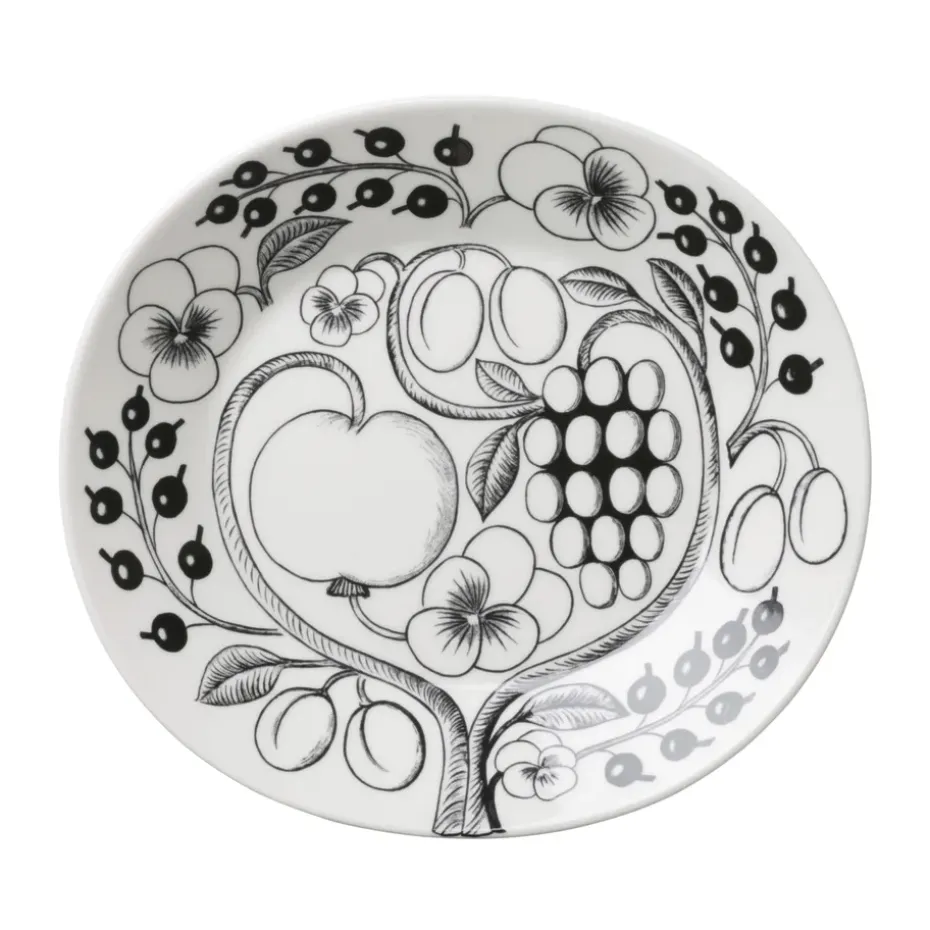 Paratiisi bord ovaal 25 cm, Zwart